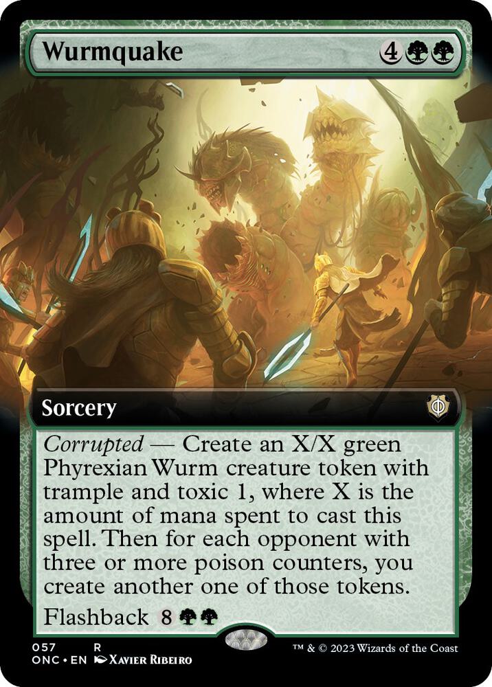 Wurmquake (Extended Art) [Commander: Phyrexia: All Will Be One] 57