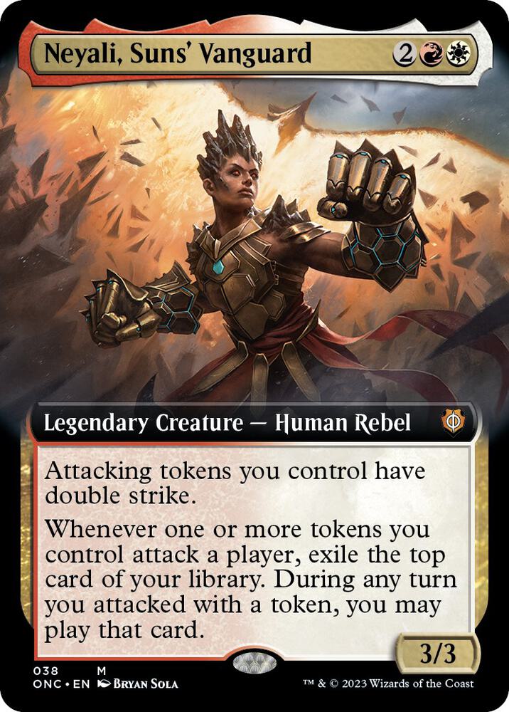 Neyali, Suns' Vanguard (Extended Art) [Commander: Phyrexia: All Will Be One] 38