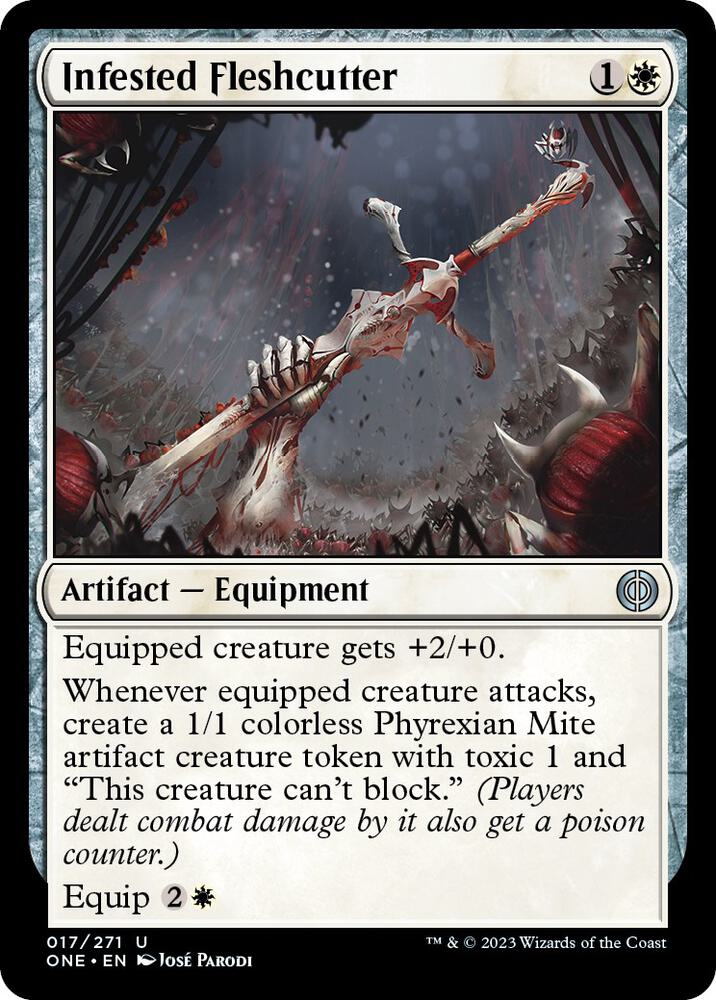Infested Fleshcutter [Phyrexia: All Will Be One] 17