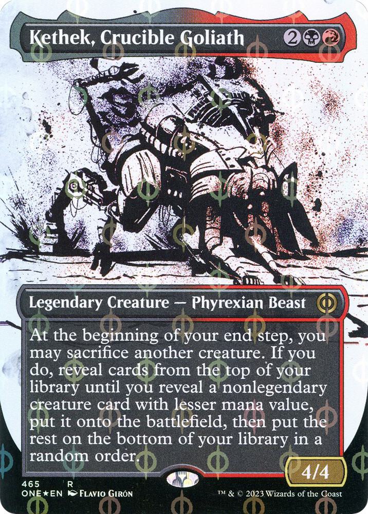 Kethek, Crucible Goliath (Showcase) (Step-and-Compleat Foil) [Phyrexia: All Will Be One] 465