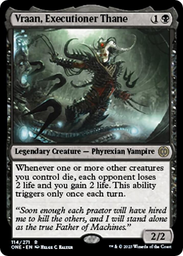 Vraan, Executioner Thane [Phyrexia: All Will Be One] 114