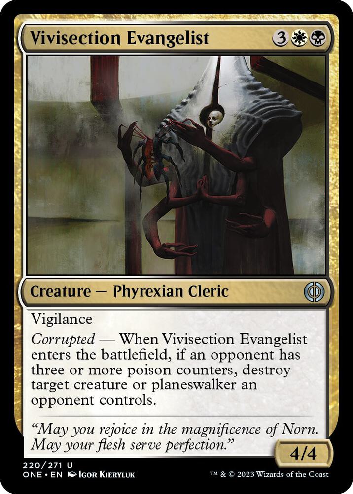 Vivisection Evangelist [Phyrexia: All Will Be One] 220