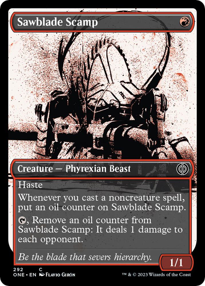 Sawblade Scamp (Showcase) [Phyrexia: All Will Be One] 292