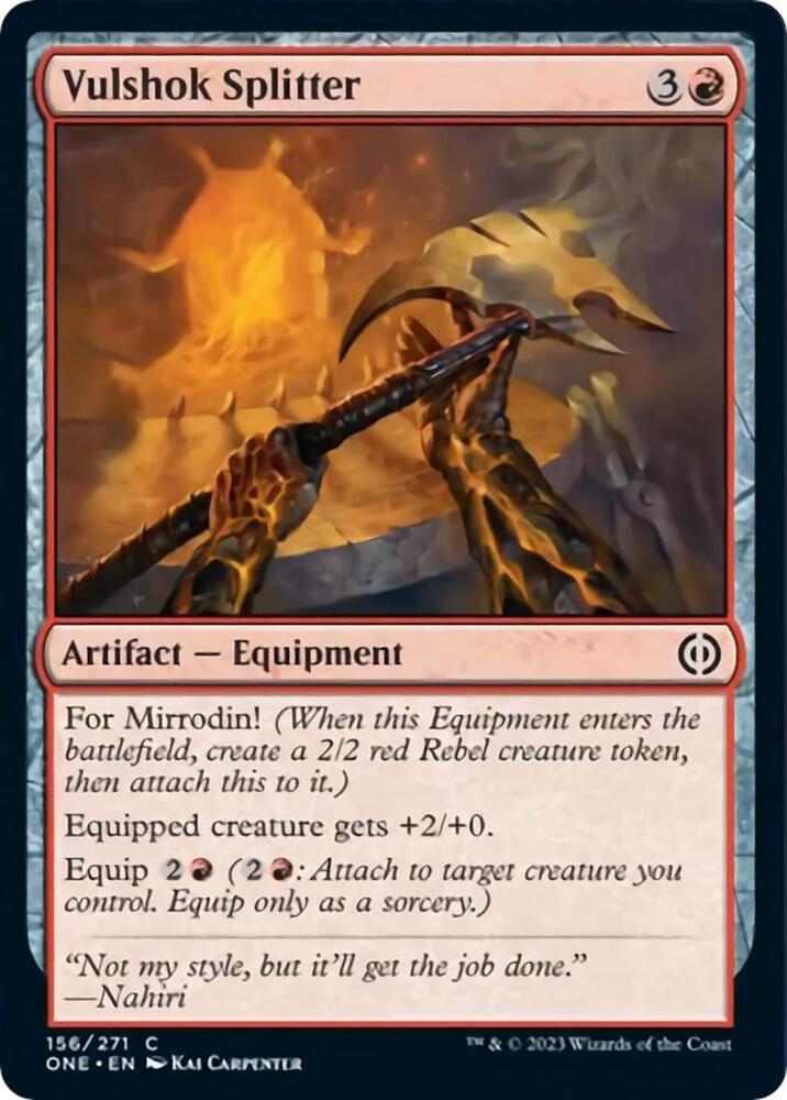 Vulshok Splitter [Phyrexia: All Will Be One] 156