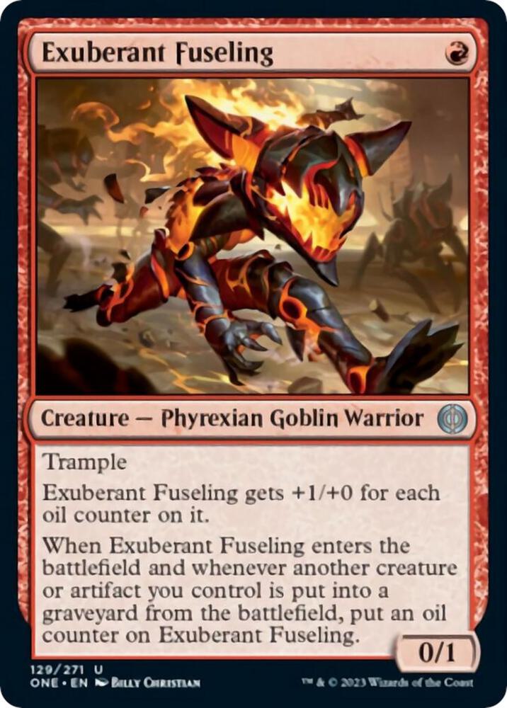 Exuberant Fuseling [Phyrexia: All Will Be One] 129