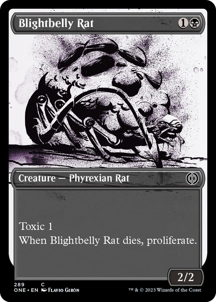 Blightbelly Rat (Showcase) [Phyrexia: All Will Be One] 289