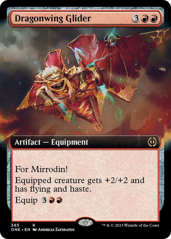 Dragonwing Glider (Extended Art) [Phyrexia: All Will Be One] 385