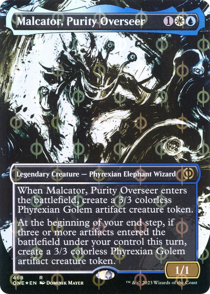 Malcator, Purity Overseer (Showcase) (Step-and-Compleat Foil) [Phyrexia: All Will Be One] 468