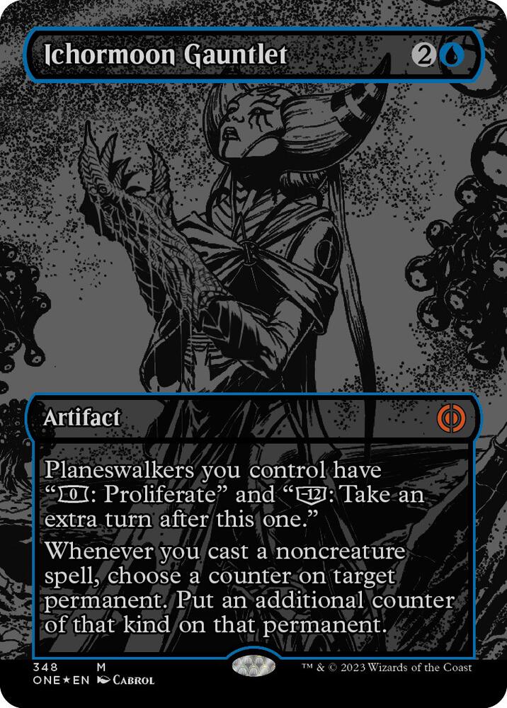 Ichormoon Gauntlet (Oil Slick Raised Foil) [Phyrexia: All Will Be One] 348