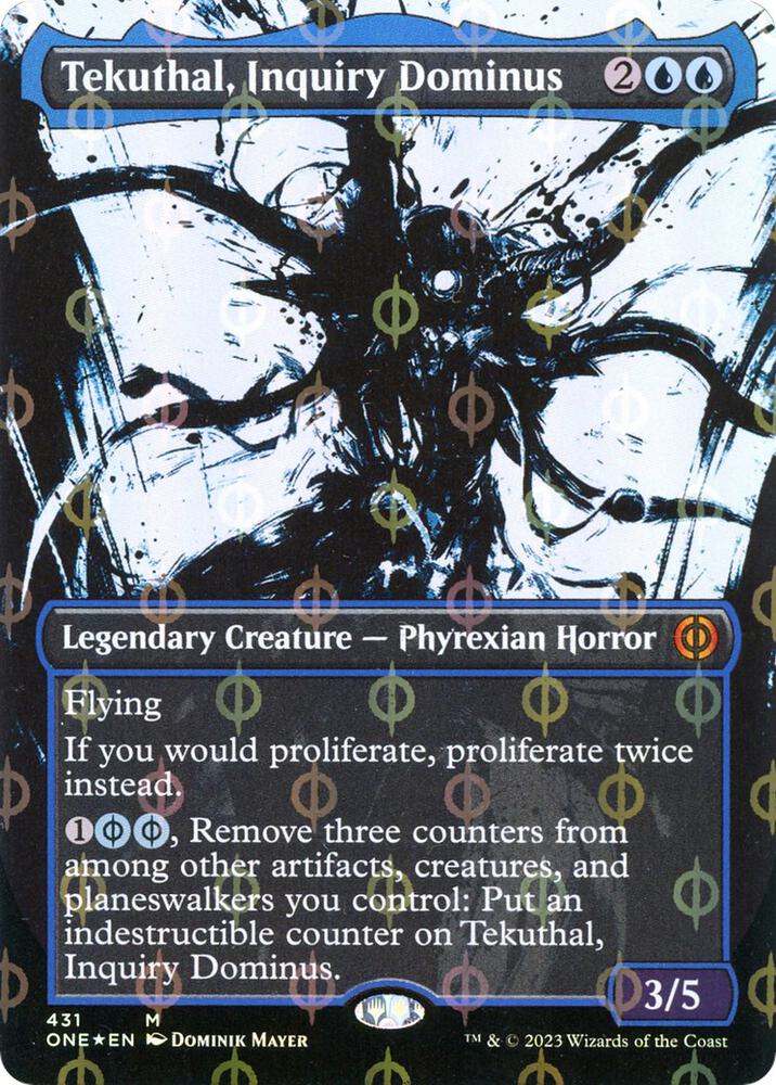Tekuthal, Inquiry Dominus (Showcase) (Step-and-Compleat Foil) [Phyrexia: All Will Be One] 431