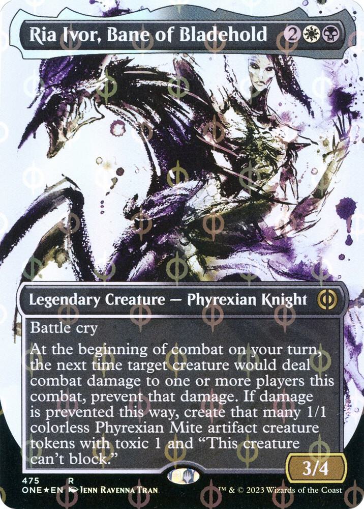 Ria Ivor, Bane of Bladehold (Showcase) (Step-and-Compleat Foil) [Phyrexia: All Will Be One] 475