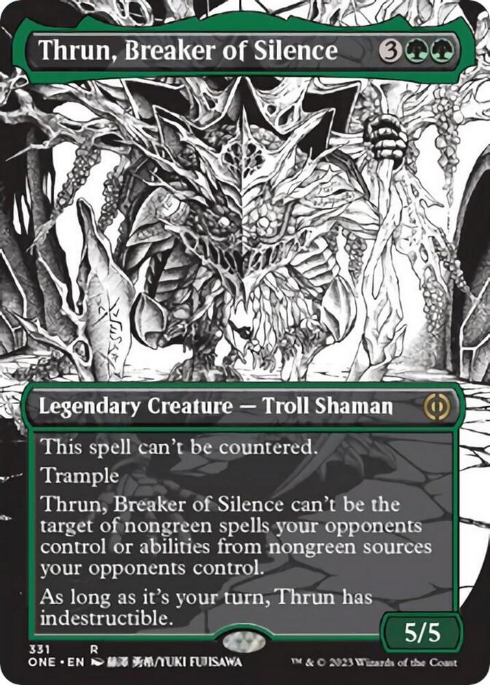Thrun, Breaker of Silence (Borderless) [Phyrexia: All Will Be One] 331