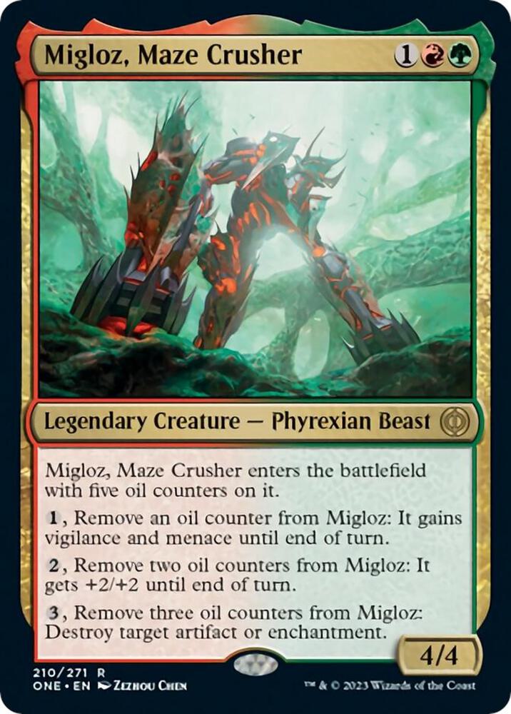 Migloz, Maze Crusher [Phyrexia: All Will Be One] 210