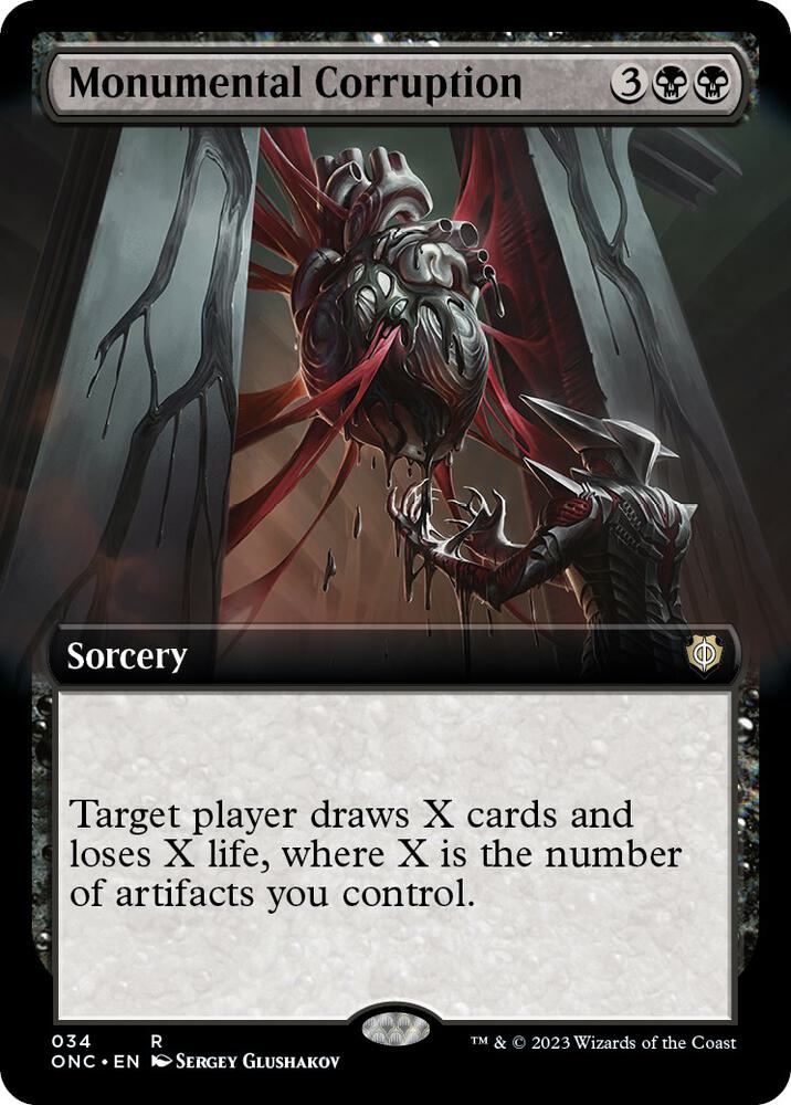 Monumental Corruption (Extended Art) [Commander: Phyrexia: All Will Be One] 34