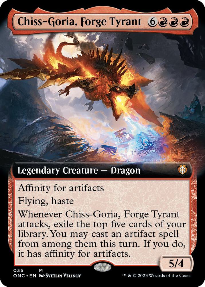 Chiss-Goria, Forge Tyrant (Extended Art) [Commander: Phyrexia: All Will Be One] 35