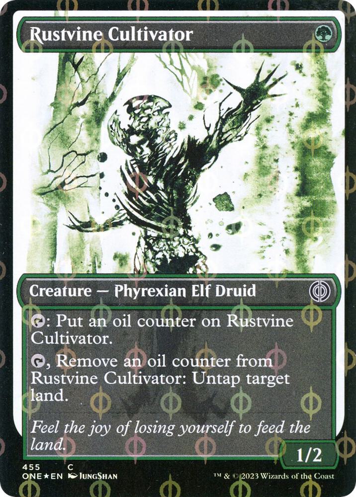 Rustvine Cultivator (Showcase) (Step-and-Compleat Foil) [Phyrexia: All Will Be One] 455