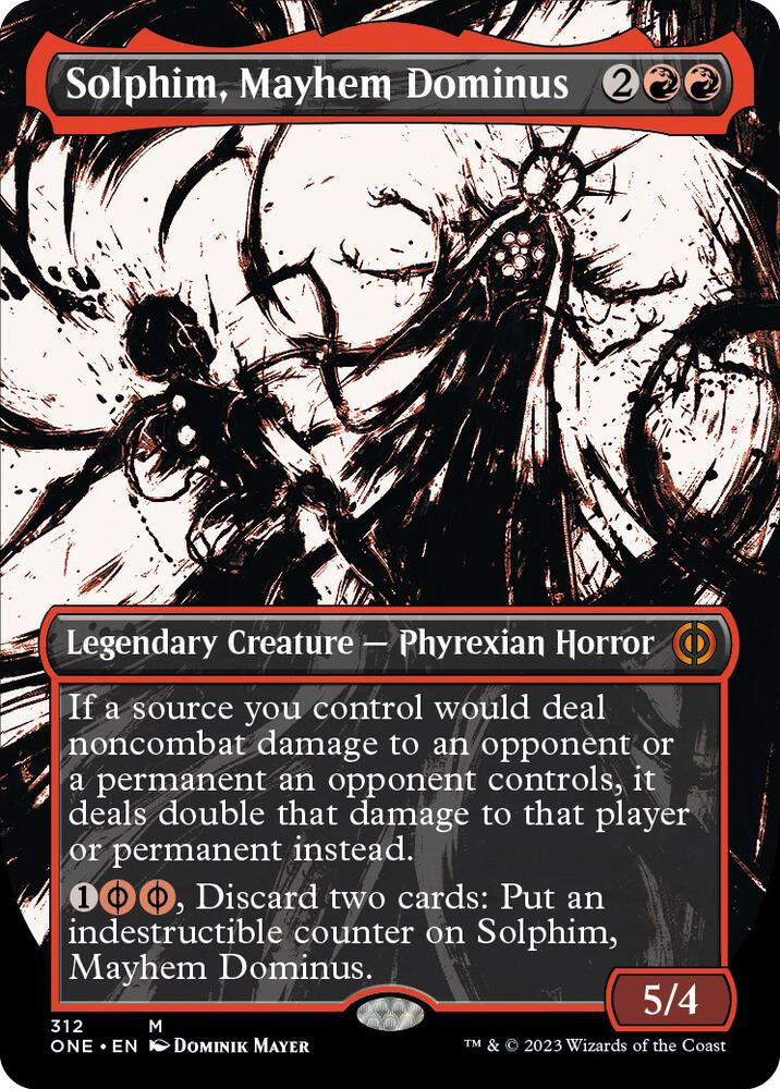 Solphim, Mayhem Dominus (Showcase) [Phyrexia: All Will Be One] 312