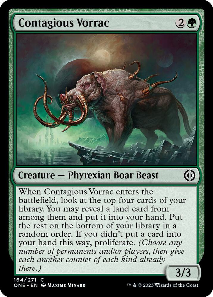 Contagious Vorrac [Phyrexia: All Will Be One] 164