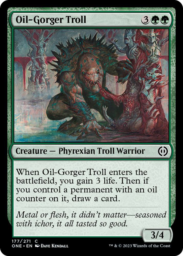 Oil-Gorger Troll [Phyrexia: All Will Be One] 177