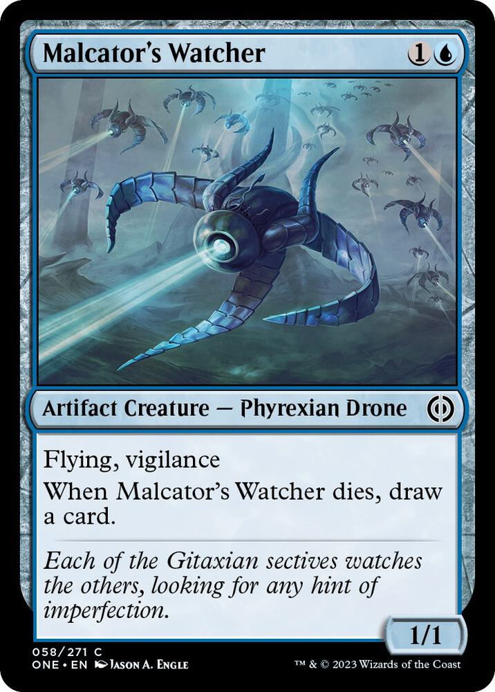 Malcator's Watcher [Phyrexia: All Will Be One] 58