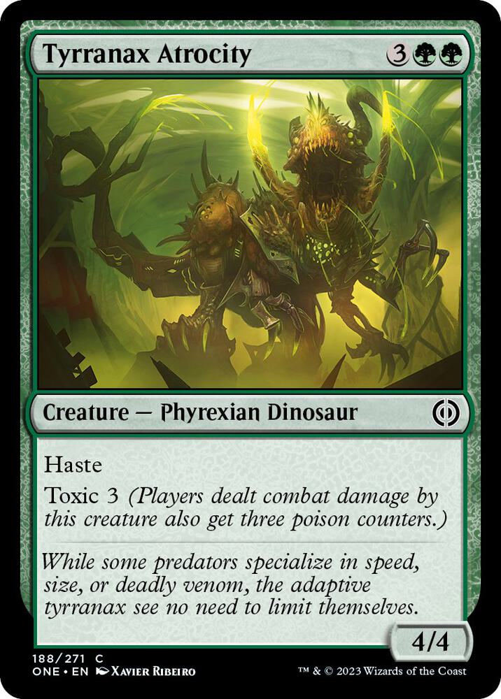 Tyrranax Atrocity [Phyrexia: All Will Be One] 188