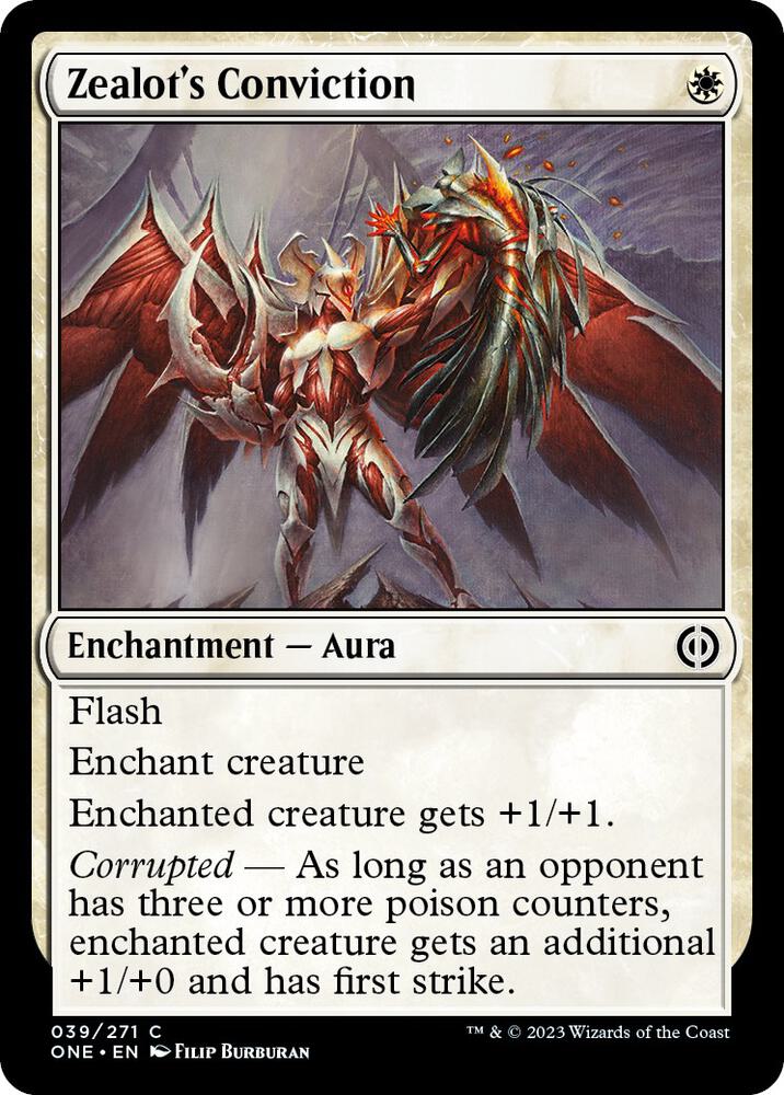 Zealot's Conviction [Phyrexia: All Will Be One] 39