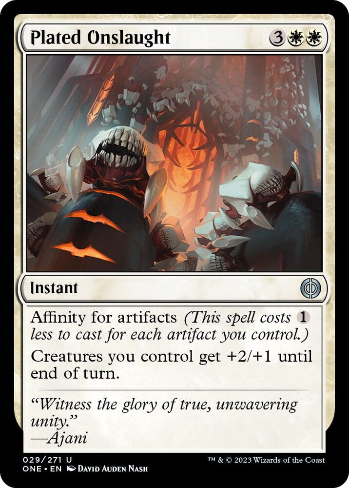 Plated Onslaught [Phyrexia: All Will Be One] 29