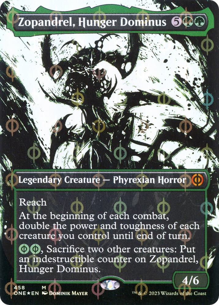Zopandrel, Hunger Dominus (Showcase) (Step-and-Compleat Foil) [Phyrexia: All Will Be One] 458