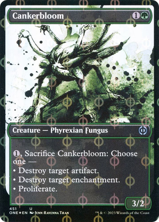 Cankerbloom (Showcase) (Step-and-Compleat Foil) [Phyrexia: All Will Be One] 451