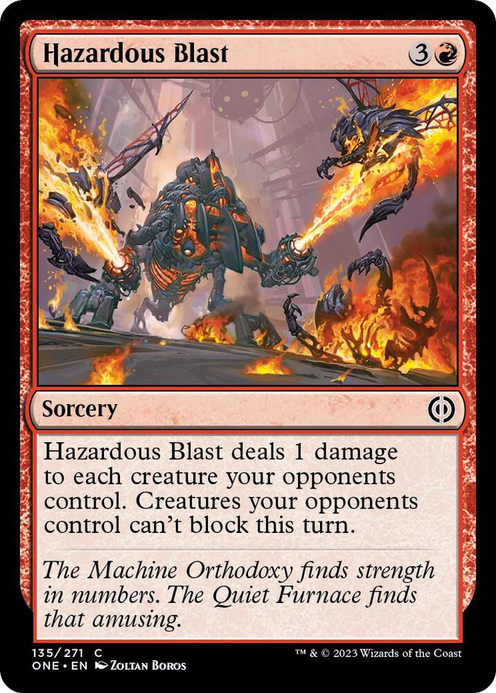 Hazardous Blast [Phyrexia: All Will Be One] 135