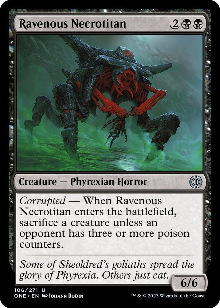 Ravenous Necrotitan [Phyrexia: All Will Be One] 106