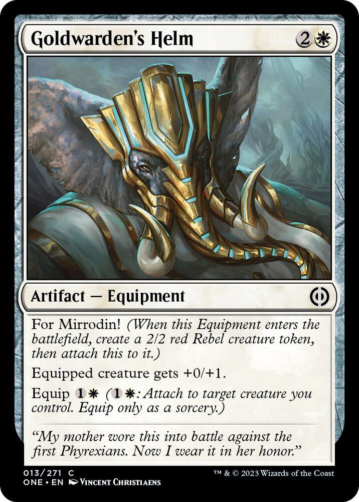 Goldwarden's Helm [Phyrexia: All Will Be One] 13