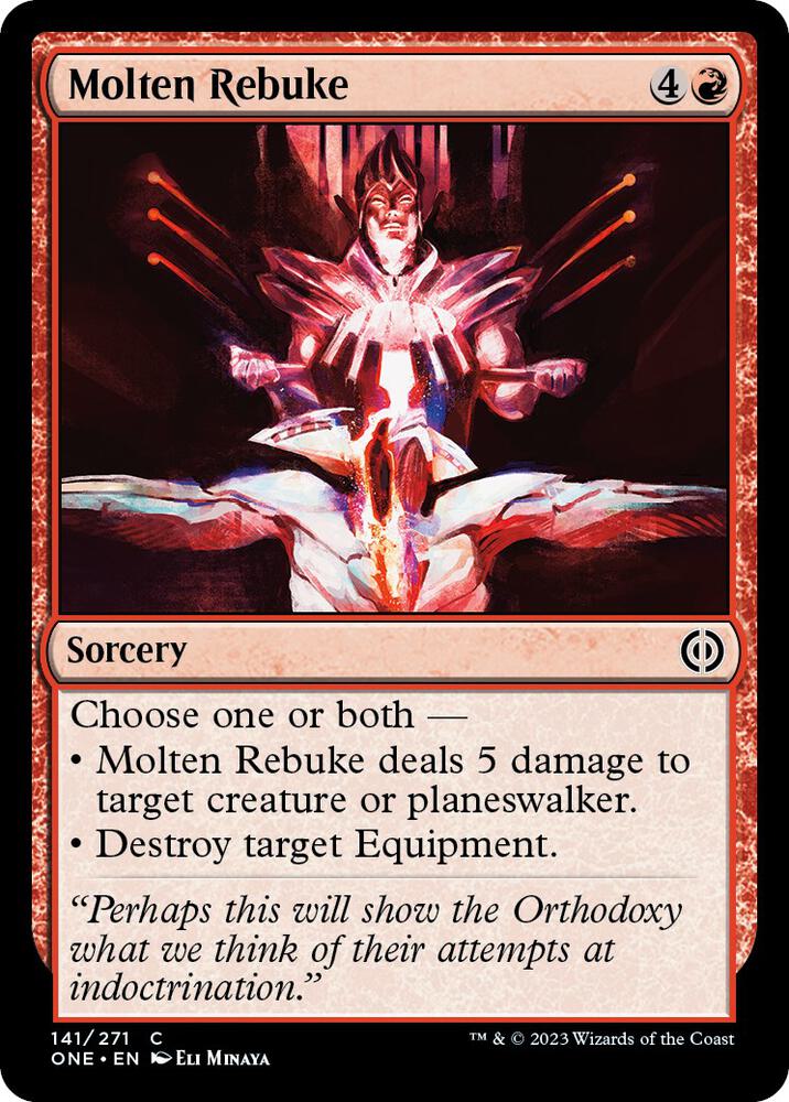 Molten Rebuke [Phyrexia: All Will Be One] 141