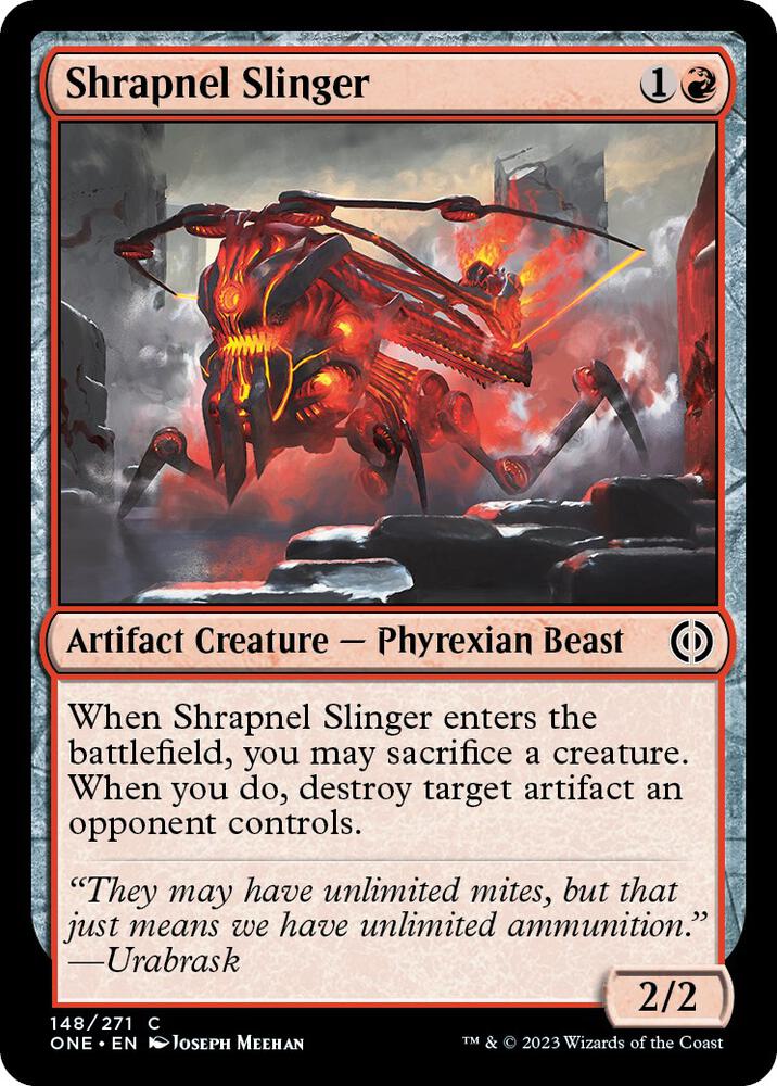 Shrapnel Slinger [Phyrexia: All Will Be One] 148