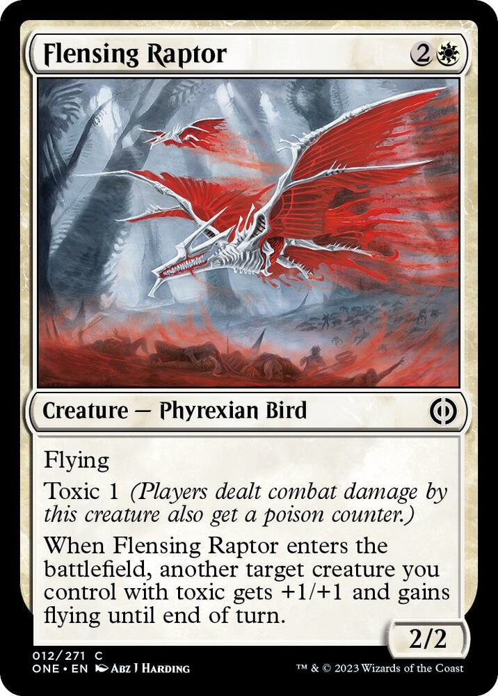 Flensing Raptor [Phyrexia: All Will Be One] 12