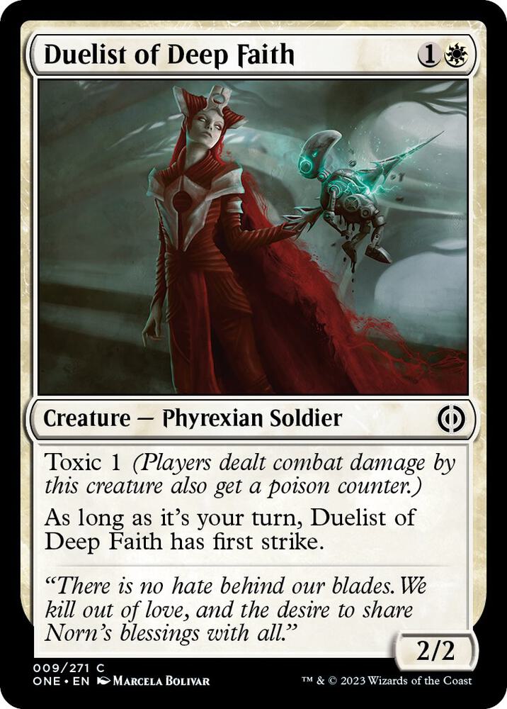 Duelist of Deep Faith [Phyrexia: All Will Be One] 9