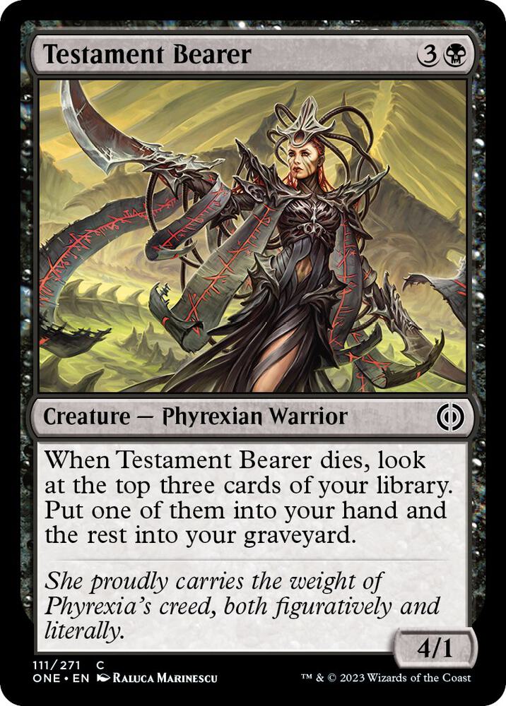 Testament Bearer [Phyrexia: All Will Be One] 111