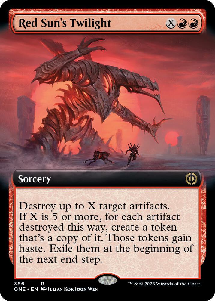 Red Sun's Twilight (Extended Art) [Phyrexia: All Will Be One] 386