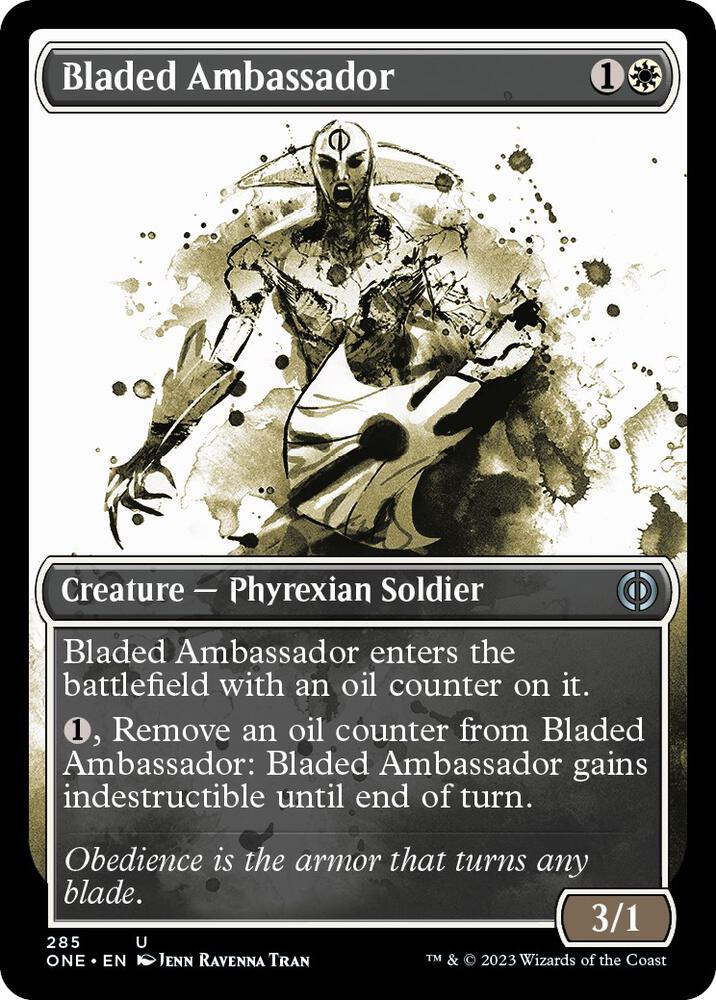 Bladed Ambassador (Showcase) [Phyrexia: All Will Be One] 285