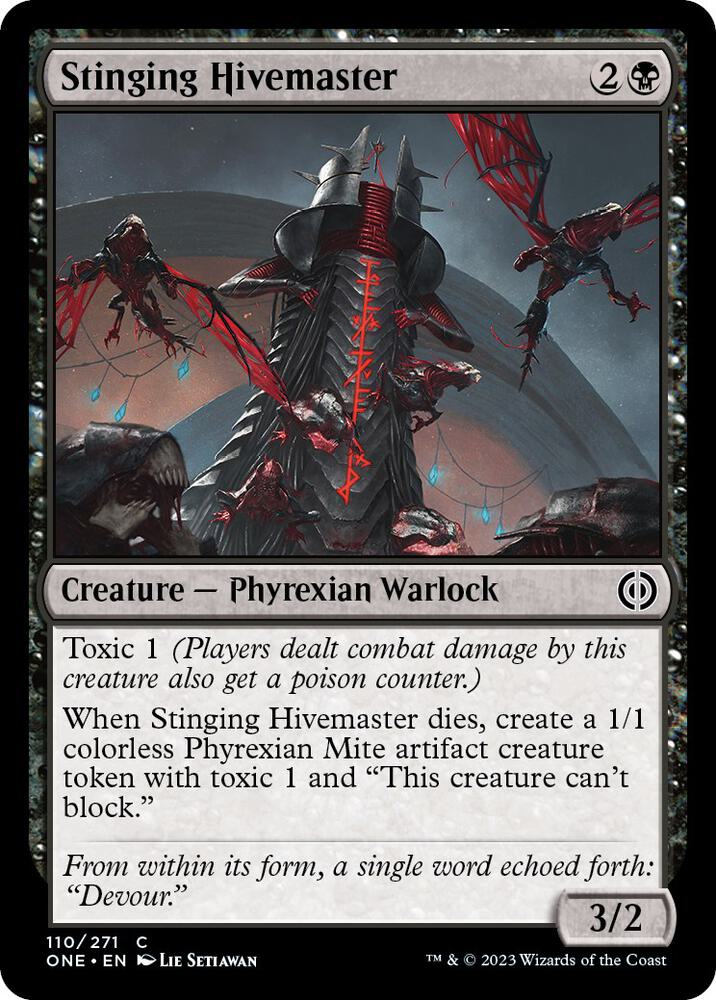 Stinging Hivemaster [Phyrexia: All Will Be One] 110