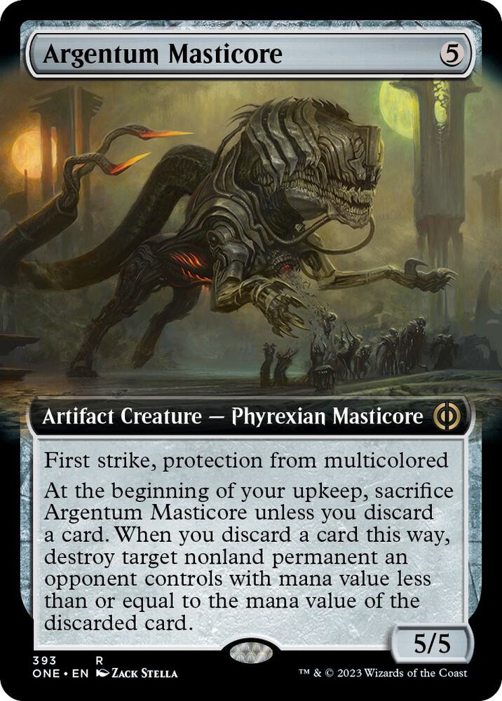Argentum Masticore (Extended Art) [Phyrexia: All Will Be One] 393
