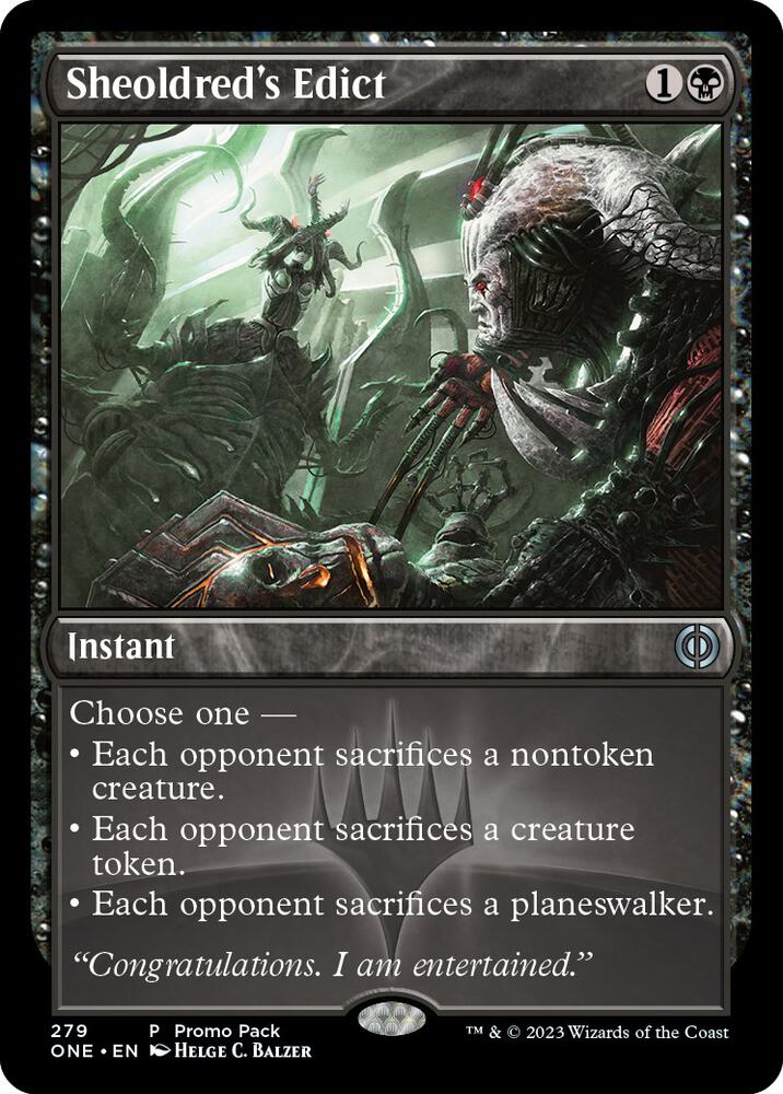 Sheoldred's Edict [Promo Pack: Phyrexia: All Will Be One] 279