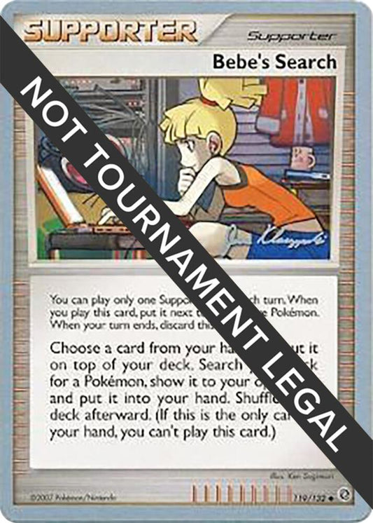 Bebe's Search - 2008 (Jason Klaczynski) [World Championship Decks] 119/132