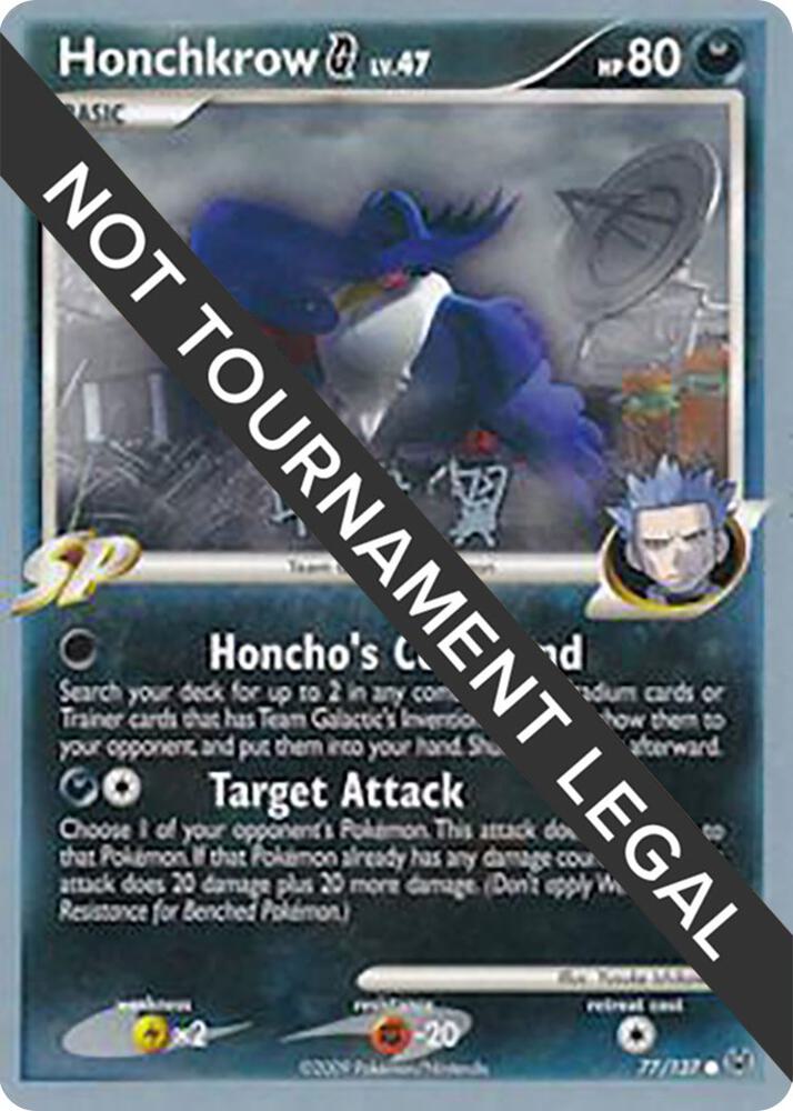 Honchkrow G - 2009 (Tsubasa Nakamura) [World Championship Decks] 77/127
