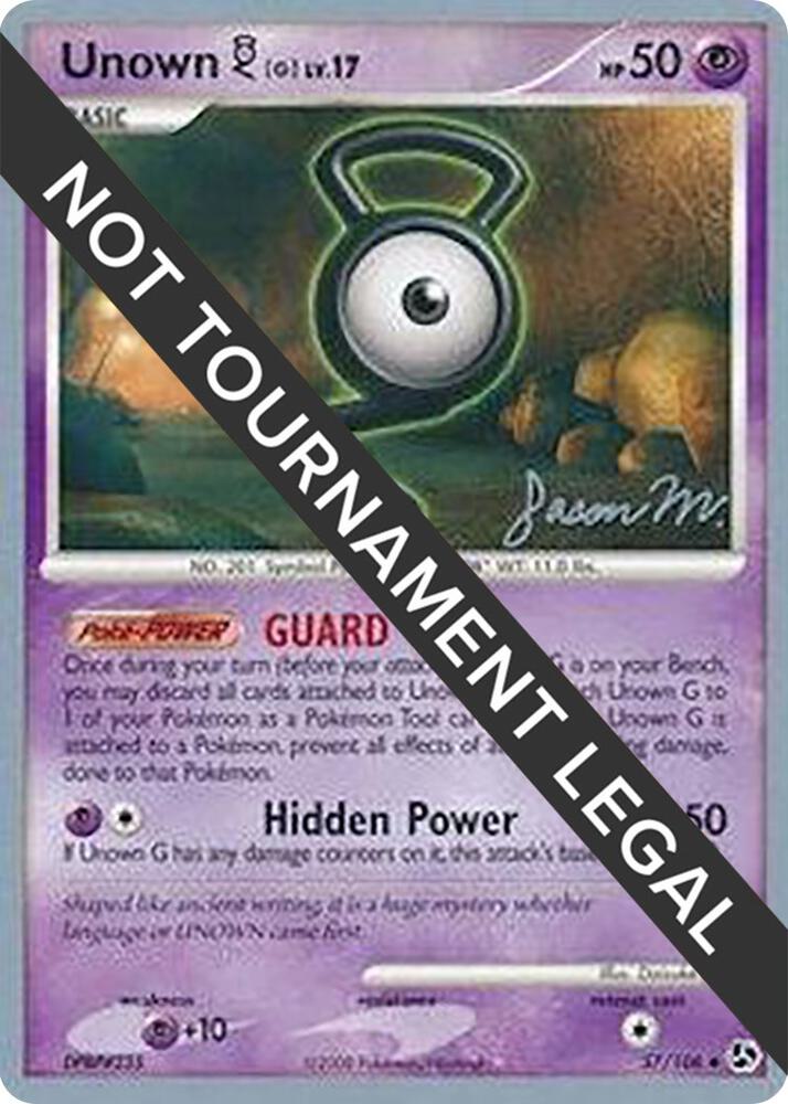 Unown [G] - 2009 (Jason Martinez) [World Championship Decks] 57/106