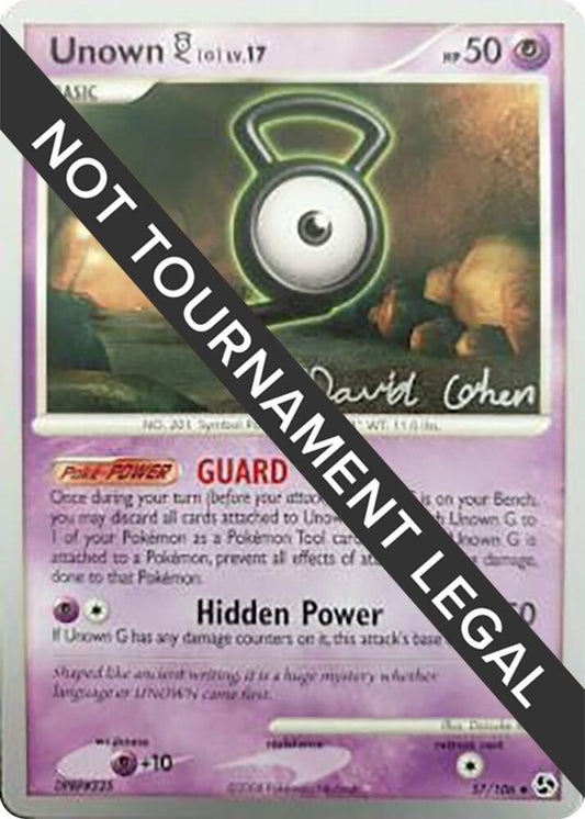 Unown [G] - 2009 (David Cohen) [World Championship Decks] 57/106