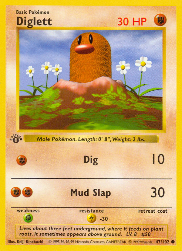 Diglett - 47/102 Base