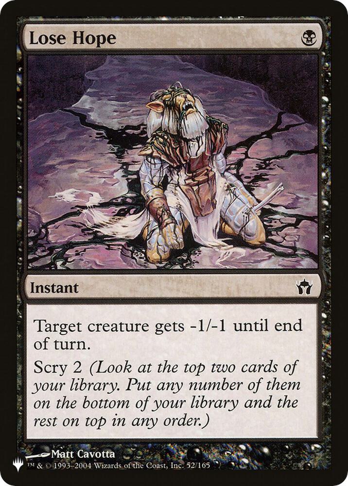 Lose Hope [The List Reprints] 52/165