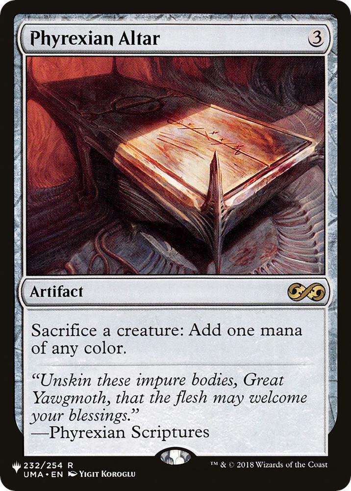 Phyrexian Altar [The List Reprints] 232/254