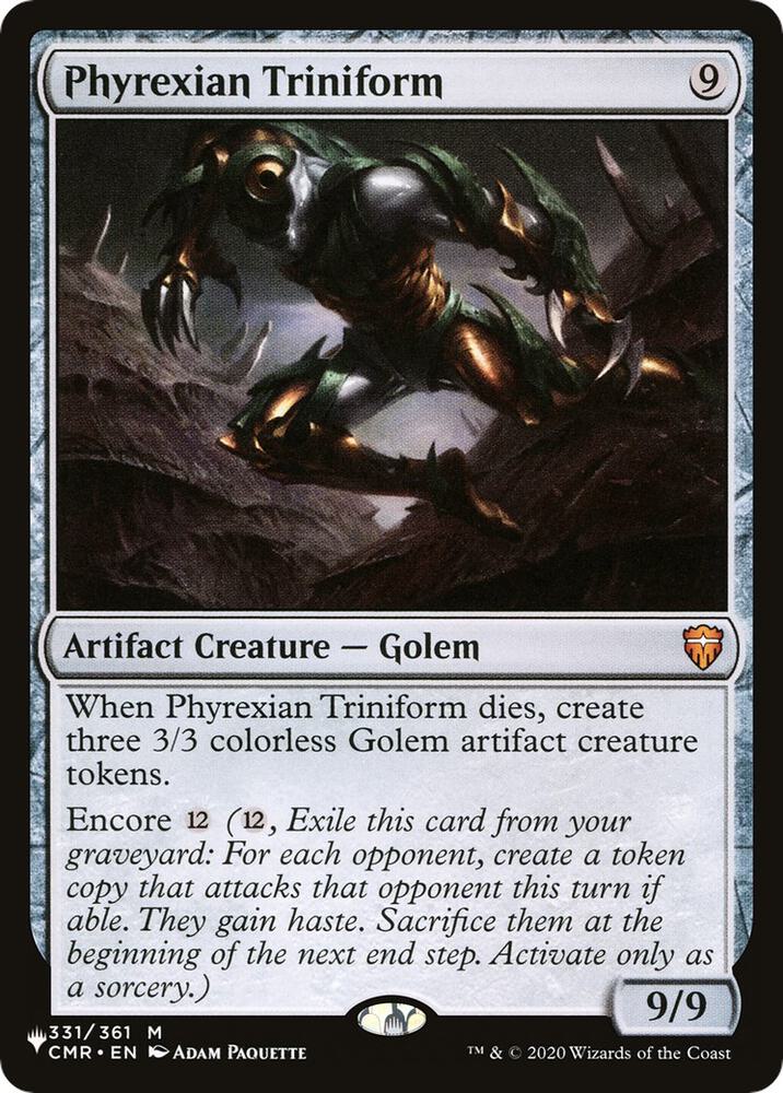 Phyrexian Triniform [The List Reprints] 331/361